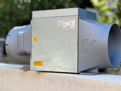 Bitmain S19 Shroud - BUNDLE Intake + Exhaust - (8'/200mm)