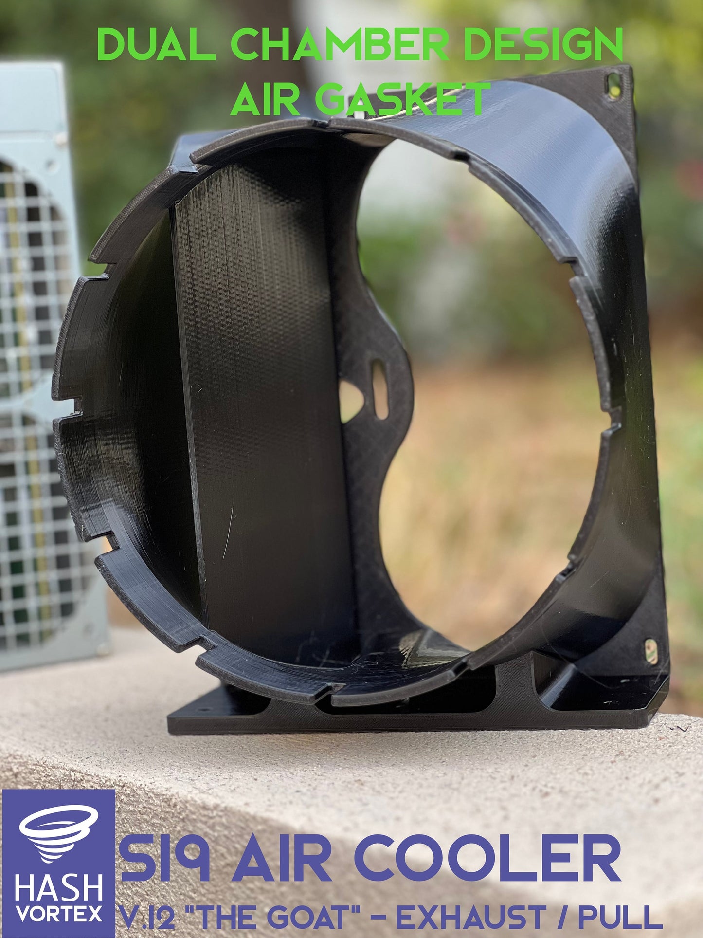 Universal Bitmain Shroud - Exhaust/Pull - (8'/200mm)
