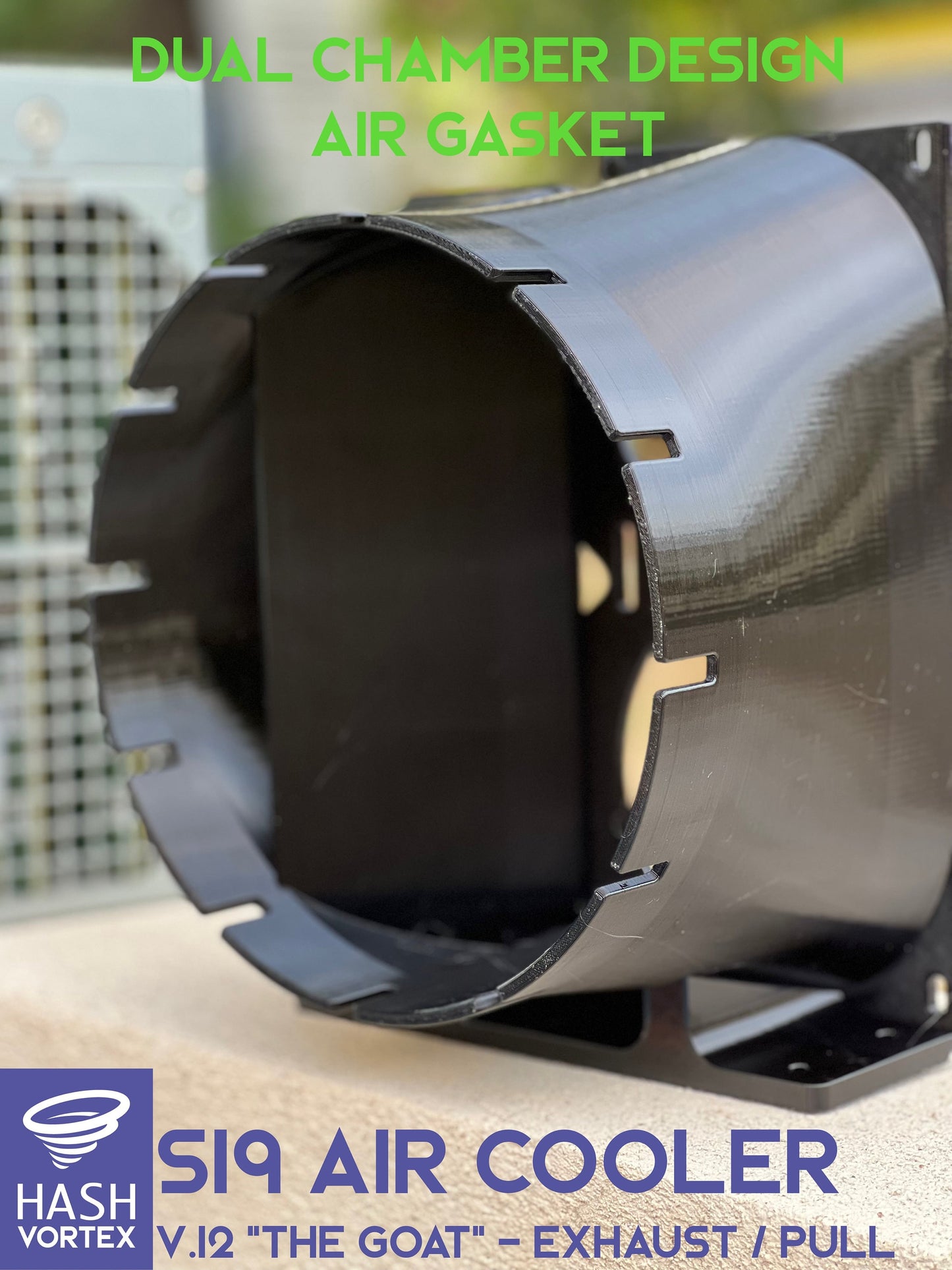 Universal Bitmain Shroud - Exhaust/Pull - (8'/200mm)