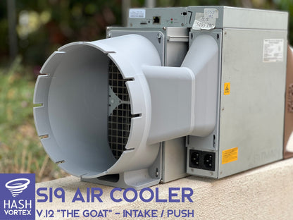 Bitmain S19 Shroud - BUNDLE Intake + Exhaust - (8'/200mm)