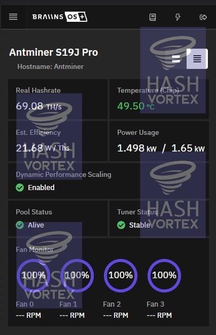 Universal Bitmain Shroud - Exhaust/Pull - (8'/200mm)