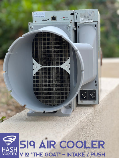 Bitmain S19 Shroud - BUNDLE Intake + Exhaust - (8'/200mm)